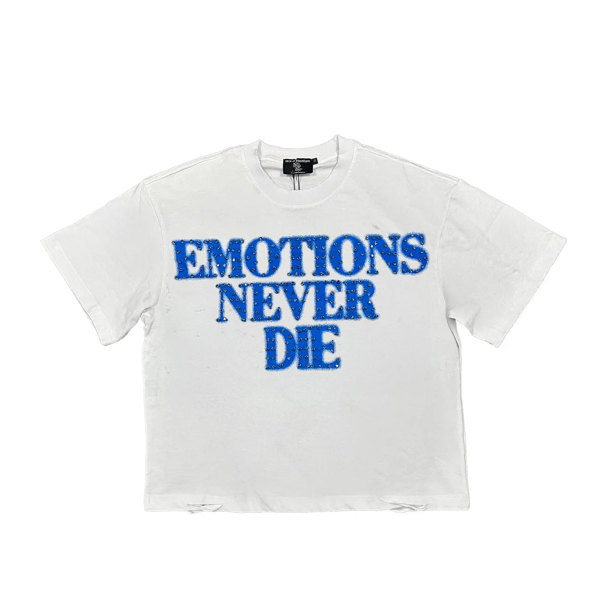 Blue “END” Rhinestone Tee