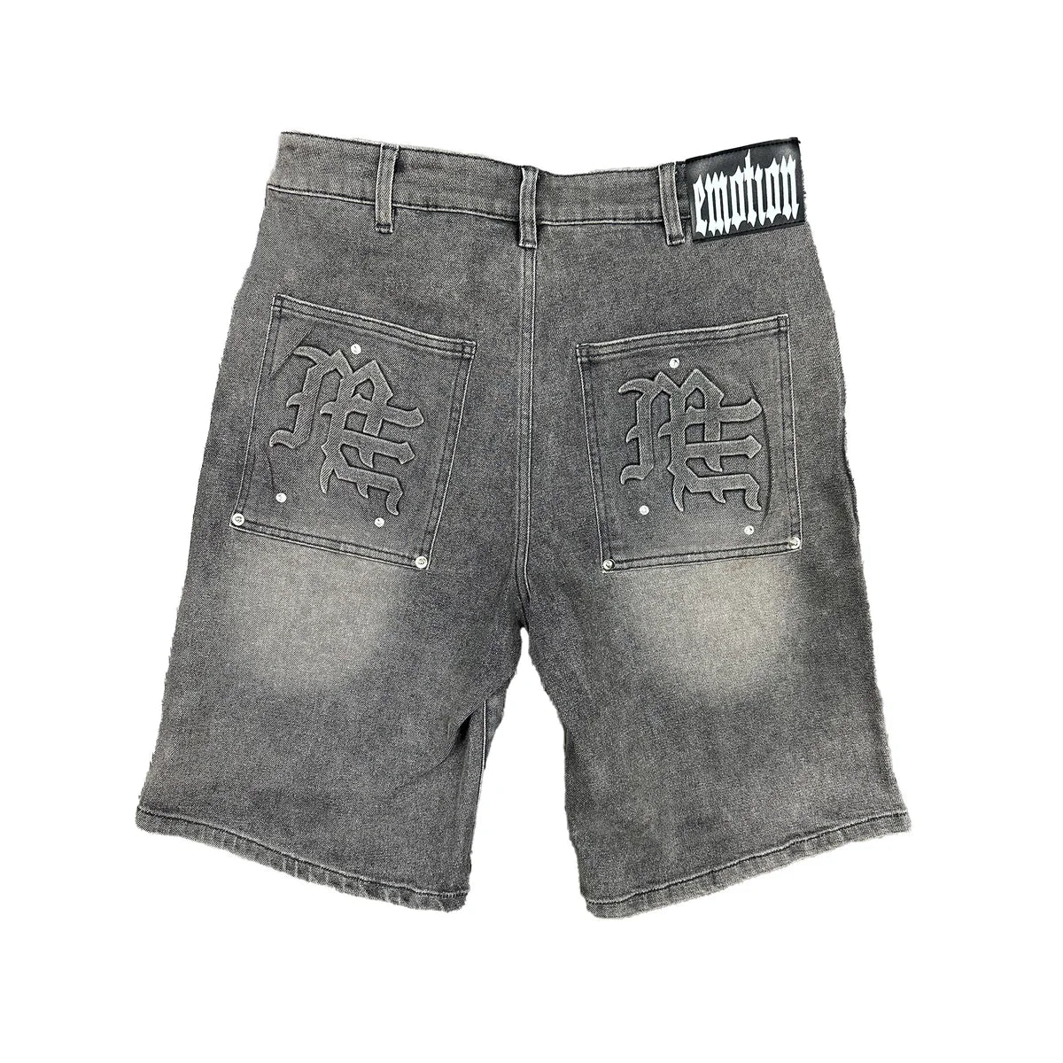 ‘PAISLEY’ DENIM GREY SHORTS